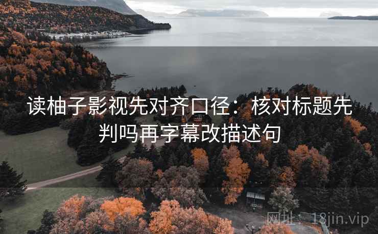 读柚子影视先对齐口径：核对标题先判吗再字幕改描述句